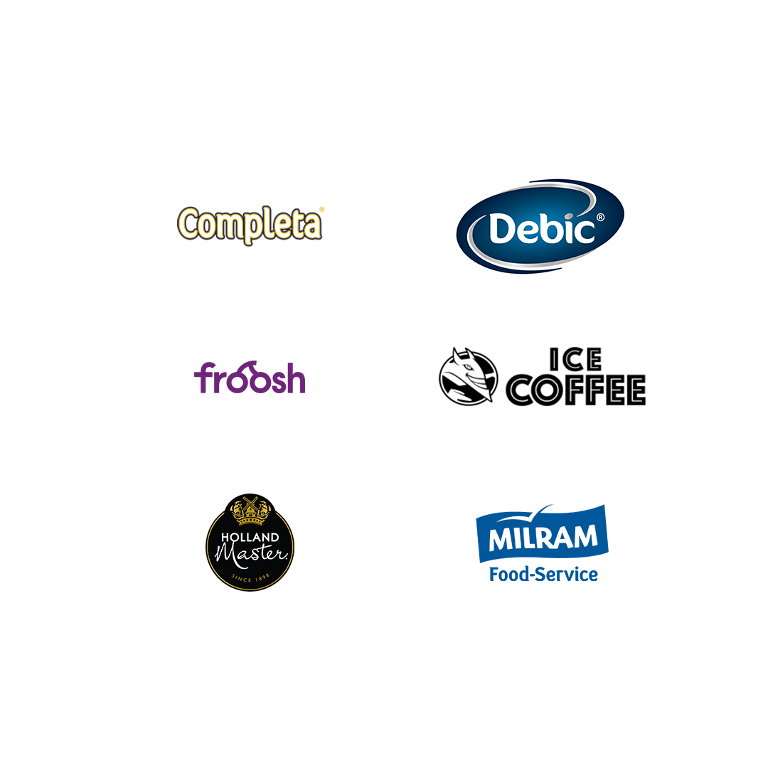 Completa, Debic, froosh, Hell Ice Coffee, Holland Master, Milram Fodd-Service