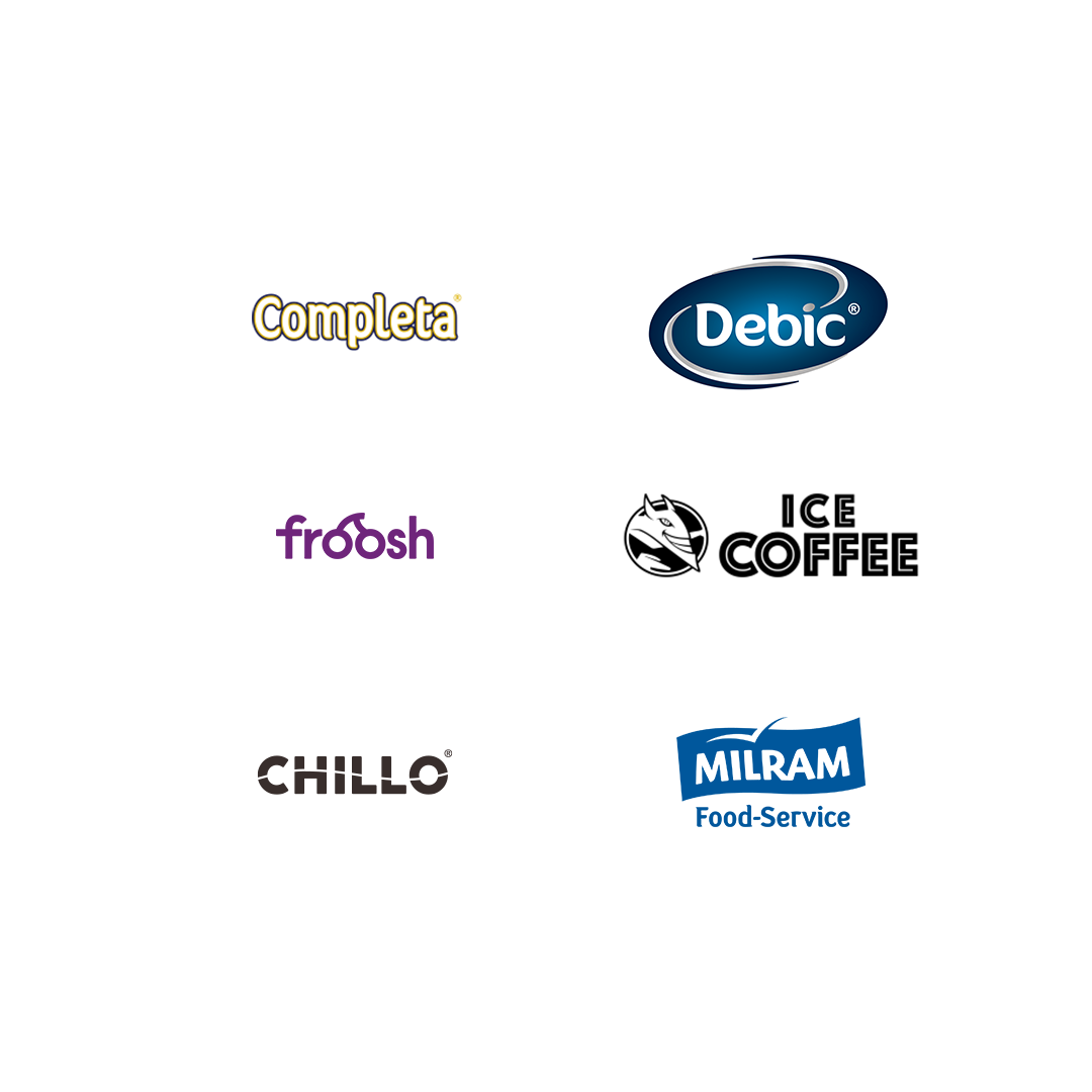 Ennstrade Lebensmittelvertrieb Marken: Completa, Debic, froosh, Hell Ice Coffee, Chillo, Milram.