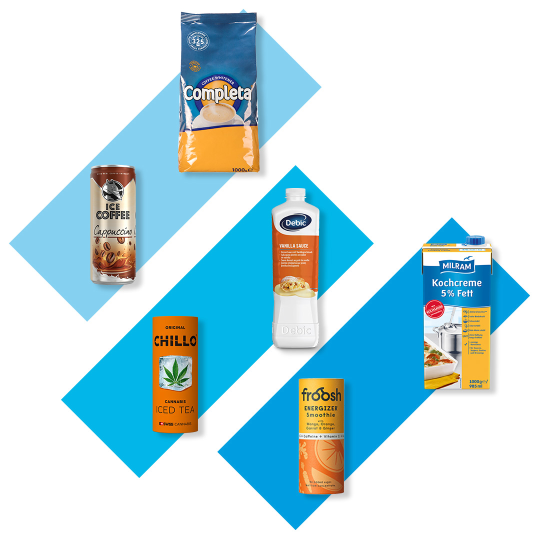 ETD_Marken_Produkte_2026_1080x1080 Ennstrade Lebensmittelvertrieb Markenprodukte: Completa, Debic, froosh, Hell Ice Coffee, Chillo, Milram.
